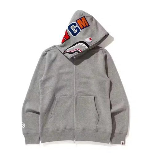 BAPE WGM Shark Full Zip Hoodie New png