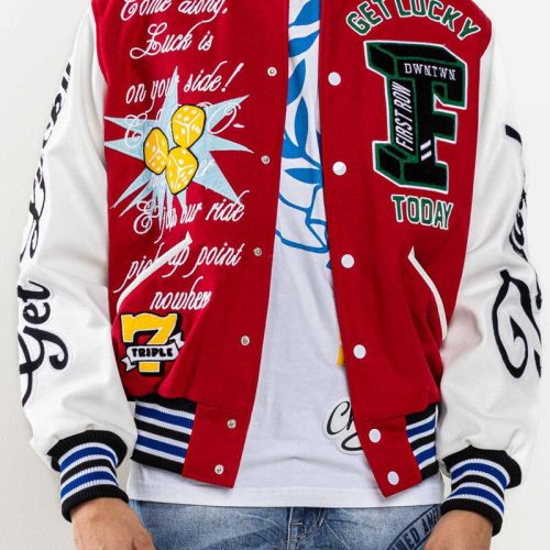 FRJ0044GETLUCKYTODAYVARSITYJACKET