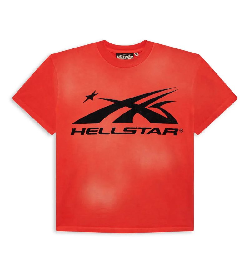 Hellstar Sport Logo Gel Tee Red front