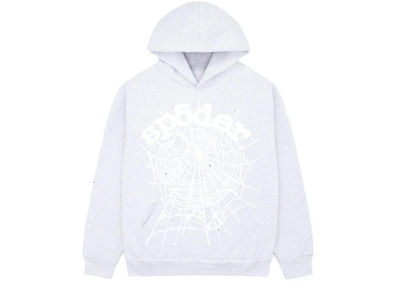 Sp5der OG Web Hoodie Heather Grey